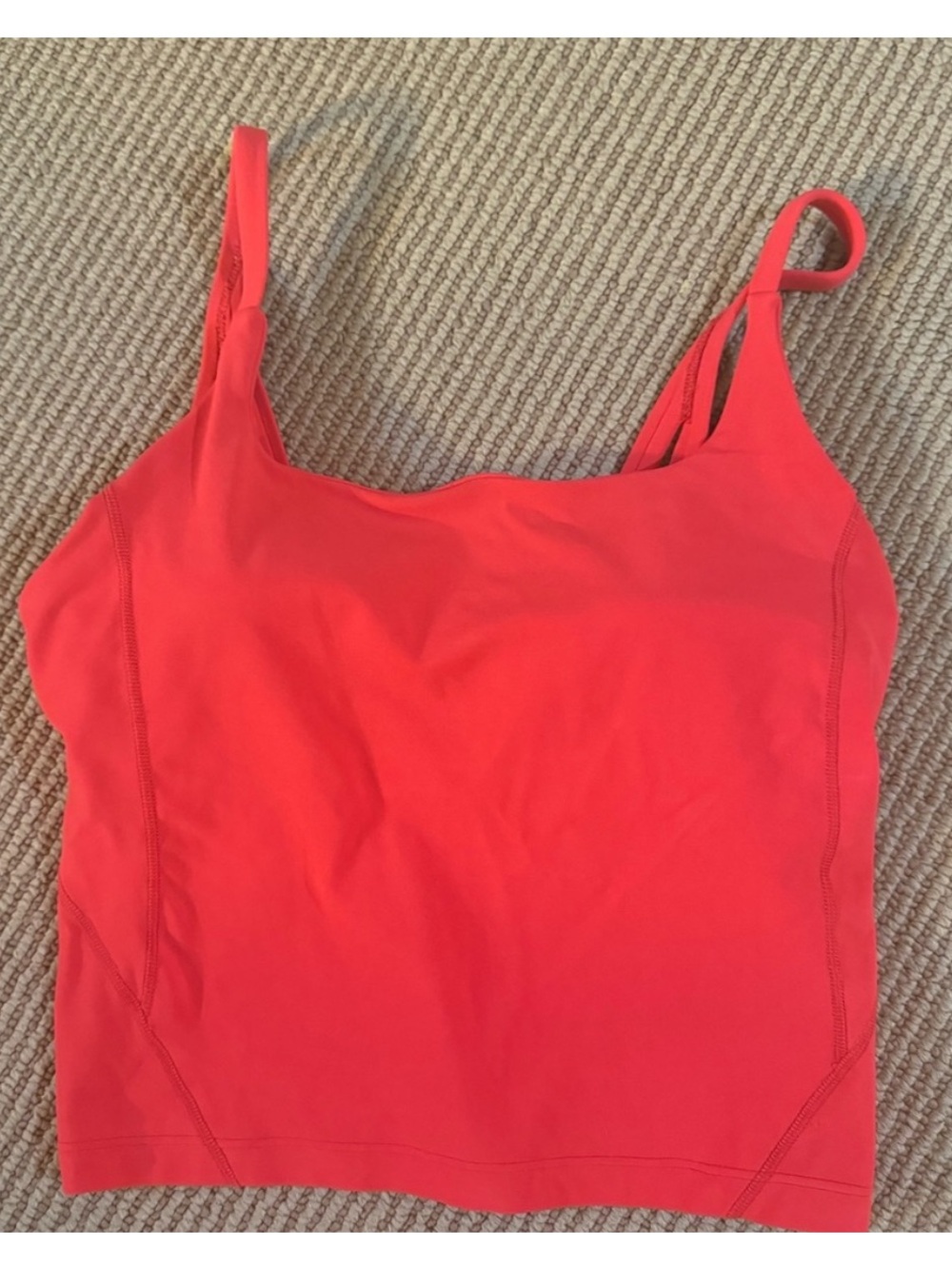 (2 pieces) Lululemon strappy nulu shelf tank top and find your pace shorts 3” - Picture 2 of 4